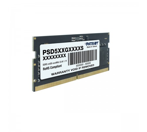 Модуль пам`яті SO-DIMM DDR5 32GB/5600 Patriot Signature Line (PSD532G56002S) Модуль пам`яті SO-DIMM DDR5 32GB/5600 Patriot Signature Line (PSD532G56002S)