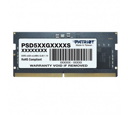 Модуль пам`яті SO-DIMM DDR5 32GB/5600 Patriot Signature Line (PSD532G56002S) Модуль пам`яті SO-DIMM DDR5 32GB/5600 Patriot Signature Line (PSD532G56002S)