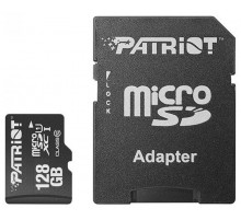 Карта пам`ятi MicroSDXC 128GB UHS-I Class 10 Patriot LX + SD-adapter (PSF128GMCSDXC10)
