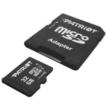 Карта пам`яті  MicroSDHC  32GB UHS-I Class 10 Patriot LX + SD-adapter (PSF32GMCSDHC10)