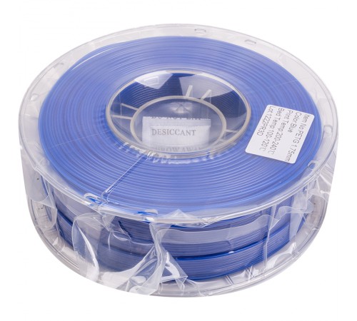 PETG-пластик PowerPlant Filament для 3D-принтера 1.75 мм 1 кг, синій (PT812912) PETG-пластик PowerPlant Filament для 3D-принтера 1.75 мм 1 кг, синій (PT812912)