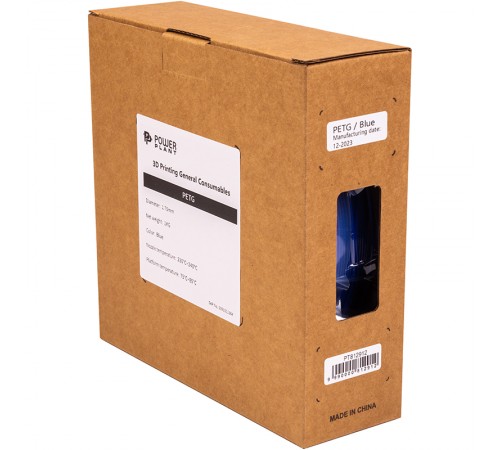 PETG-пластик PowerPlant Filament для 3D-принтера 1.75 мм 1 кг, синій (PT812912) PETG-пластик PowerPlant Filament для 3D-принтера 1.75 мм 1 кг, синій (PT812912)