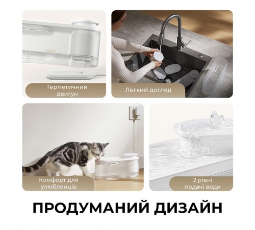 Поїлка-фонтанчик для тварин MOVA WF10 Pro