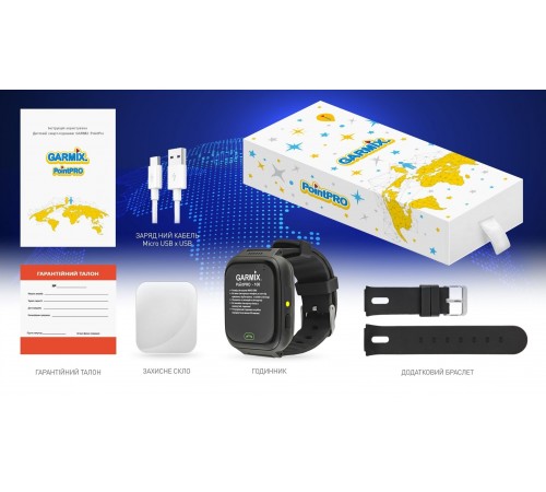 Дитячий смарт-годинник Garmix PointPRO-100 WiFi Black