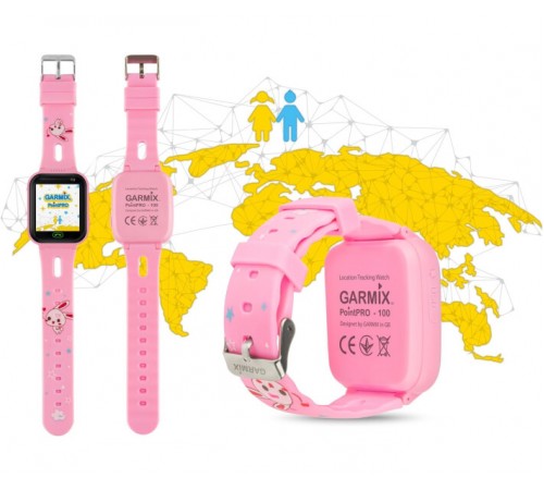 Дитячий смарт-годинник Garmix PointPRO-100 WiFi Pink