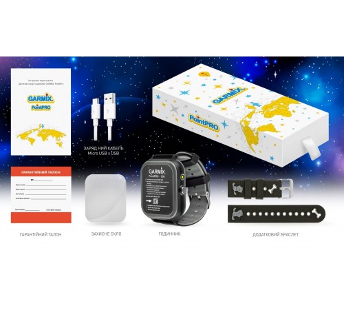 Дитячий смарт-годинник Garmix PointPRO-200 4G/GPS/WiFi Black