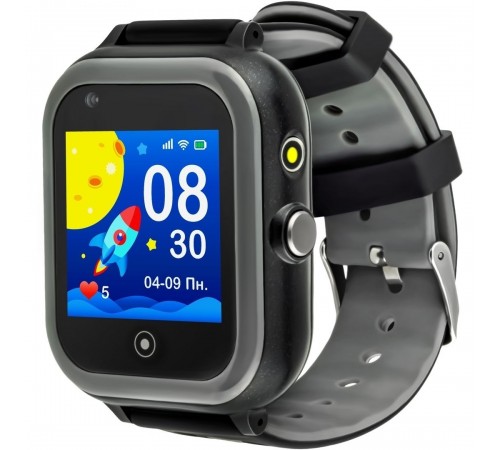 Дитячий смарт-годинник Garmix PointPRO-200 4G/GPS/WiFi Black