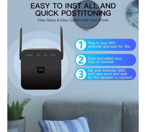 Точка доступу Fenvi Pro 300M Wi-Fi Repeater 2.4Ghz Network Expander