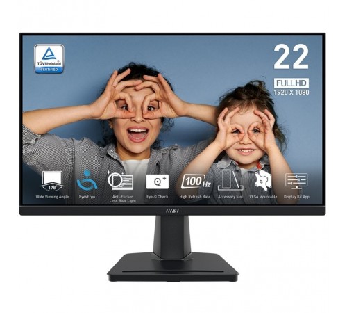 Монiтор MSI 21.5" Pro MP225V VA Black 100Hz