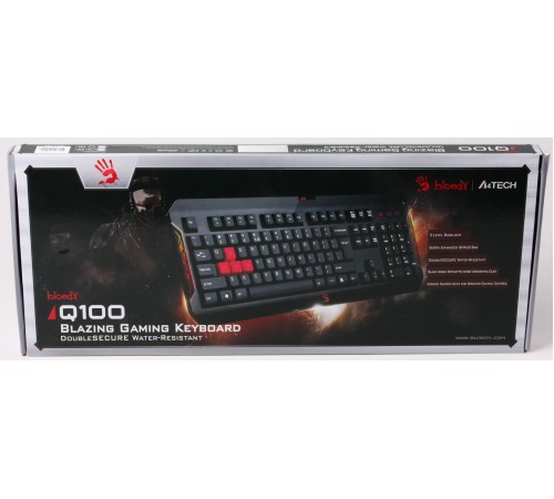 Клавіатура Bloody Q100 Ukr Black