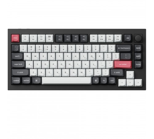 Клавіатура бездротова Keychron Q1 HE Magnetic Switch Black RGB (Q1H-M1-UA)