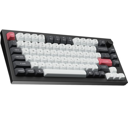 Клавіатура бездротова Keychron Q1 HE Magnetic Switch Black RGB (Q1H-M1-UA)