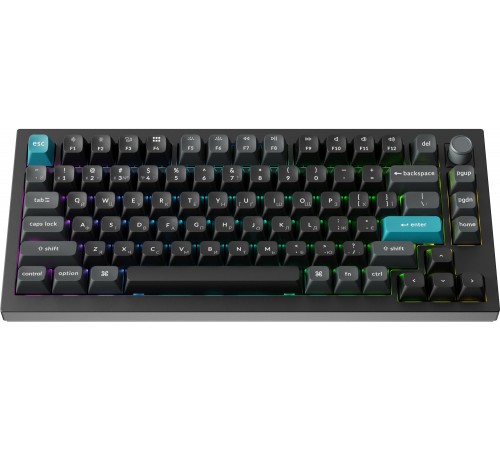 Клавіатура бездротова Keychron Q1 Ultra Keychron Red Switch Black RGB (Q1U-M1-UA)