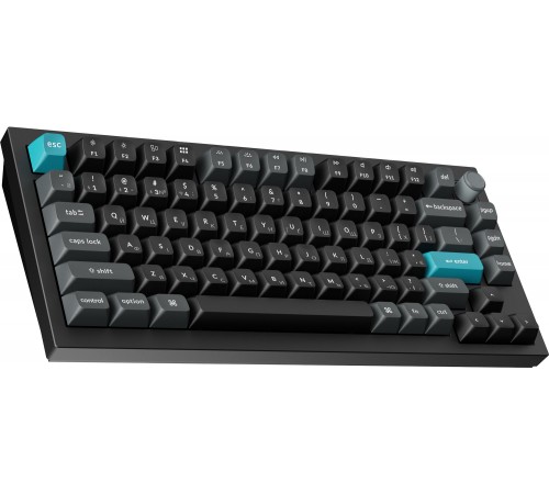 Клавіатура бездротова Keychron Q1 Ultra Keychron Red Switch Black RGB (Q1U-M1-UA)