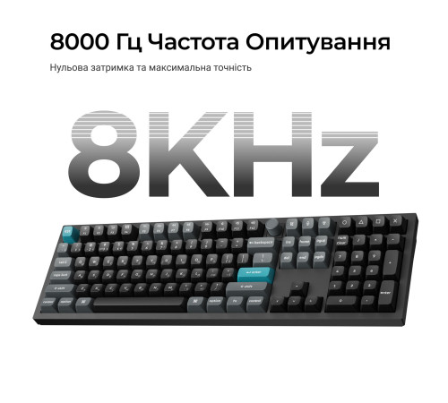 Клавіатура бездротова Keychron Q6 Ultra Keychron Red Switch Black RGB (Q6U-M1-UA)