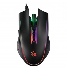 Миша Bloody Q81 Neon XGlide Curve Black