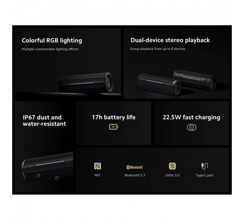 Акустична система Xiaomi Bluetooth Speaker Black (QBH4275GL)_EU