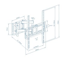 Кронштейн Walfix R-414B (VESA400х400)