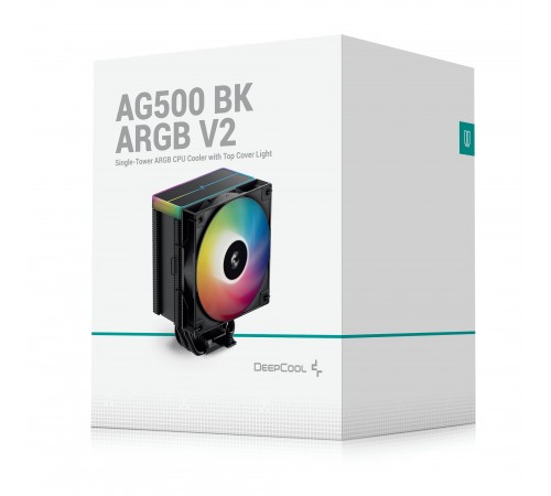 Кулер процесорний DeepCool AG500 BK ARGB V2 (R-AG500-BKAMMN-GJD)