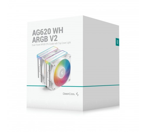 Кулер процесорний DeepCool AG620 WH ARGB V2 (R-AG620-WHAMMN-GJD)
