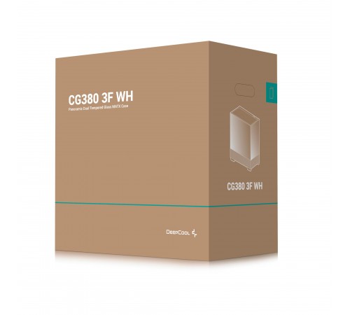 Корпус DeepCool CG380 3F White (R-CG380-WHAGM3-G) без БЖ