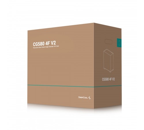 Корпус DeepCool CG580 4F V2 Black (R-CG580-BKADA4-G-2) без БЖ