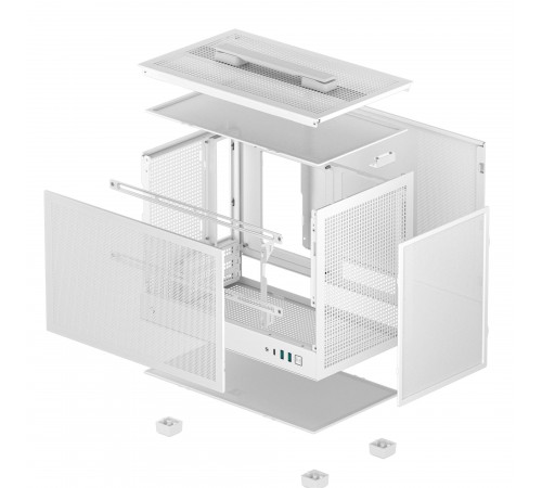 Корпус DeepCool CH160 Mesh White (R-CH160-WHNMI0-G-1) без БЖ