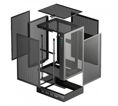 Корпус DeepCool CH170 Digital Black (R-CH170-BKNPI0D-G-1) без БЖ
