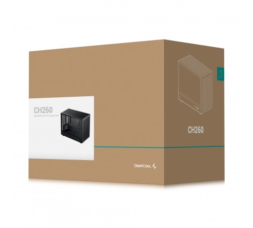 Корпус DeepCool CH260 Black (R-CH260-BKNGM0-G-1) без БЖ