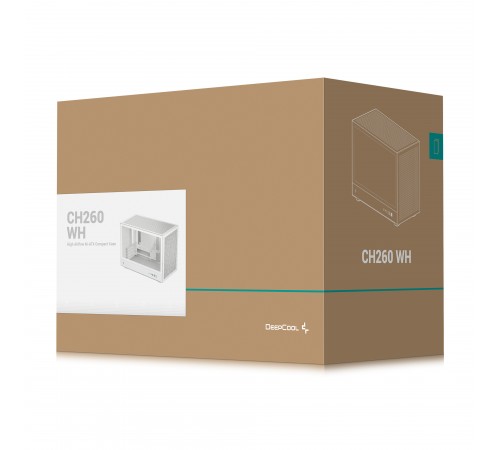 Корпус DeepCool CH260 White (R-CH260-WHNGM0-G-1) без БЖ