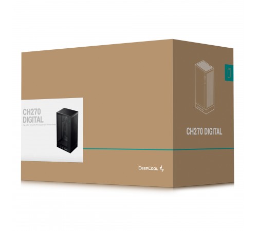 Корпус DeepCool CH270 Digital Black (R-CH270-BKNDM0-G-1) без БЖ