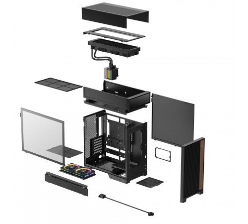 Корпус DeepCool CL6600 Black (R-CL6600-BKNNA0-G-1)