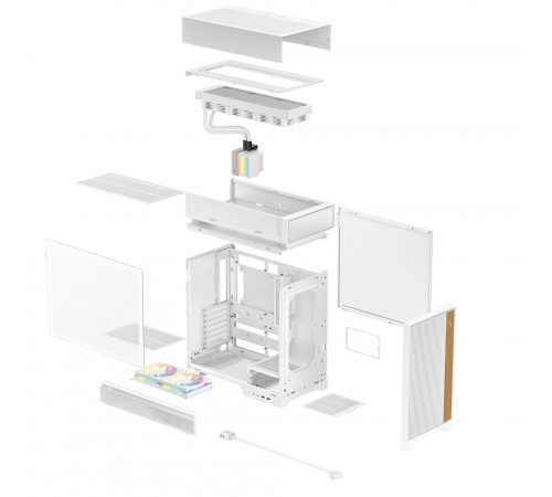 Корпус DeepCool CL6600 White (R-CL6600-WHNNA0-G)