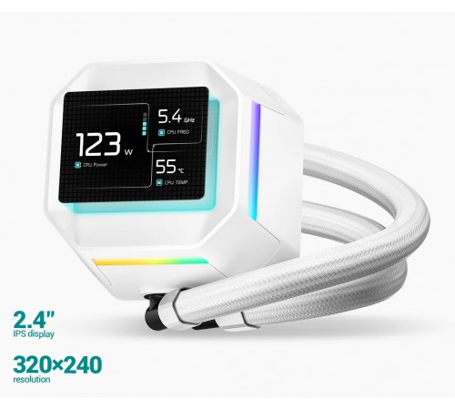Система водяного охолодження DeepCool LM240 WH (R-LM240-WHDMMC-1)