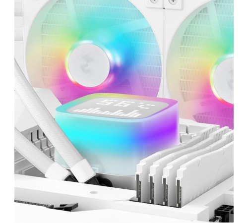 Система водяного охолодження DeepCool LP360 ARGB White (R-LP360-WHMSMC-G-1) Система водяного охолодження DeepCool LP360 ARGB White (R-LP360-WHMSMC-G-1)