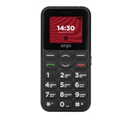 Мобiльний телефон Ergo R181 Dual Sim Black