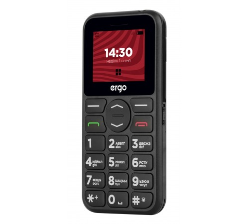 Мобiльний телефон Ergo R181 Dual Sim Black
