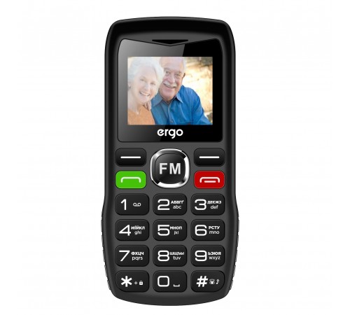 Мобiльний телефон Ergo R182 Dual Sim Black