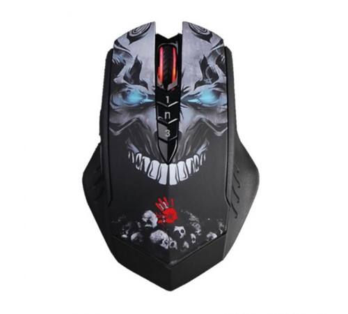 Миша бездротова Bloody R80 Plus (Skull) Black