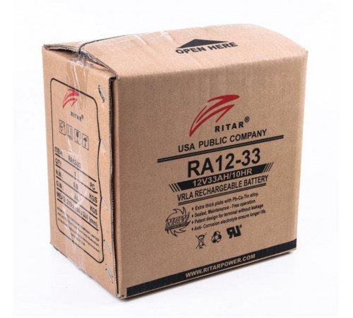 Акумуляторна батарея Ritar 12V 33AH (RA12-33) AGM