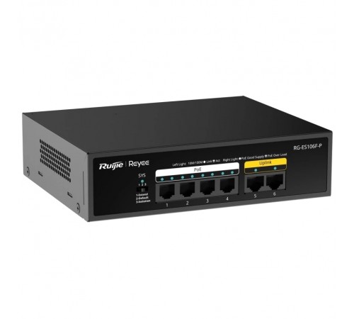 Комутатор Ruijie Reyee RG-ES106F-P