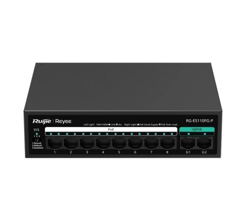 Комутатор Ruijie Reyee RG-ES110FG-P Комутатор Ruijie Reyee RG-ES110FG-P