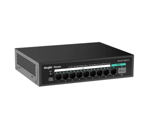 Комутатор Ruijie Reyee RG-ES110GS-P-L Комутатор Ruijie Reyee RG-ES110GS-P-L