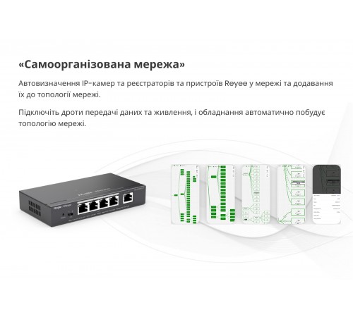 Комутатор Ruijie Reyee RG-ES205GC-P Комутатор Ruijie Reyee RG-ES205GC-P