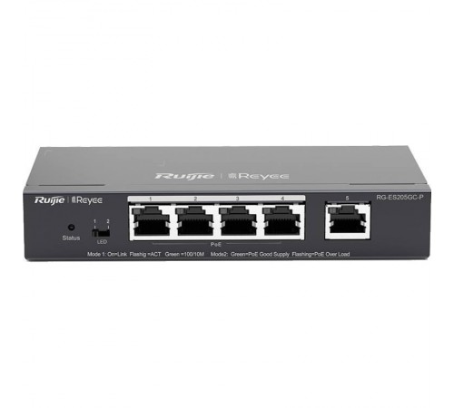 Комутатор Ruijie Reyee RG-ES205GC-P Комутатор Ruijie Reyee RG-ES205GC-P