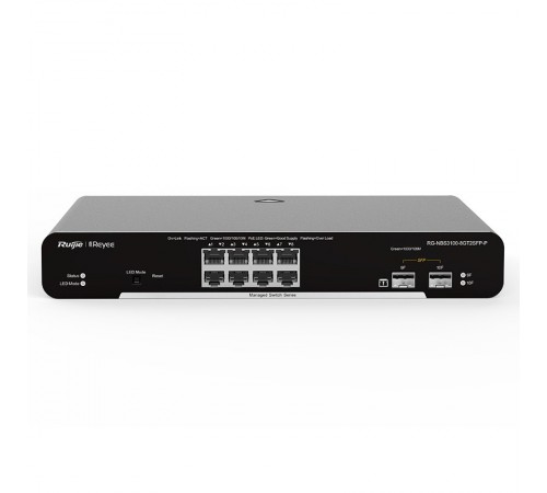 Комутатор Ruijie Reyee RG-NBS3100-8GT2SFP-P Комутатор Ruijie Reyee RG-NBS3100-8GT2SFP-P