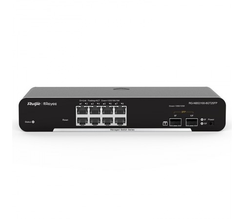 Комутатор Ruijie Reyee RG-NBS3100-8GT2SFP Комутатор Ruijie Reyee RG-NBS3100-8GT2SFP