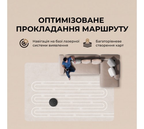 Робот-пилосос Dreame D20 Black (RLD35GA-bl)