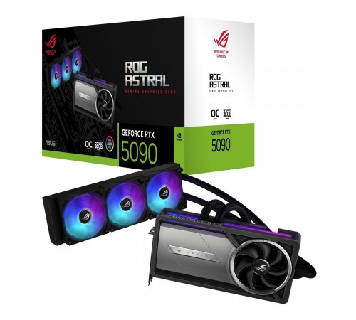 Відеокарта GF RTX 5090 32GB GDDR7 ROG Astral LC Gaming OC Asus (ROG-ASTRAL-LC-RTX5090-O32G-GAMING)