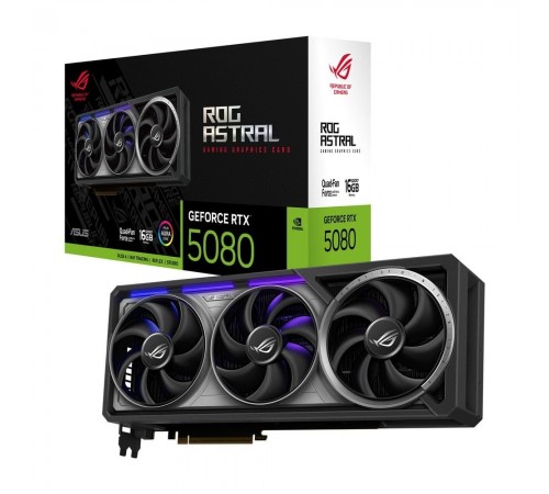 Відеокарта GF RTX 5080 16GB GDDR7 ROG Astral Asus (ROG-ASTRAL-RTX5080-16G-GAMING)